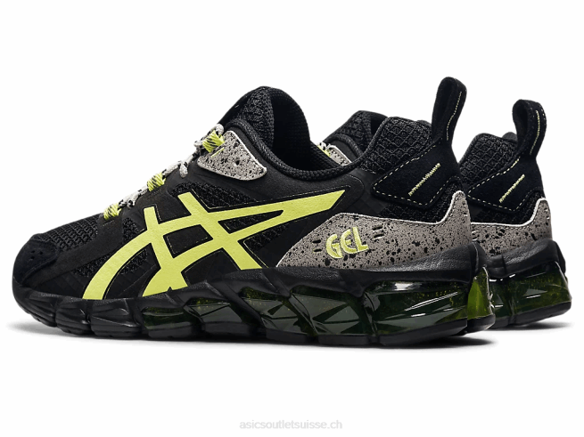 gel quantique 180 noir/jaune brillant Asics L6N0K1544