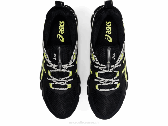 gel quantique 180 noir/jaune brillant Asics L6N0K1544