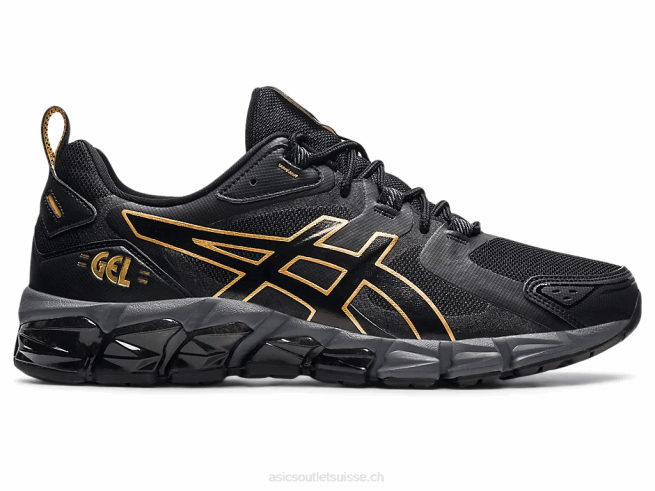 gel quantique 180 noir/or pur Asics L6N0K1814