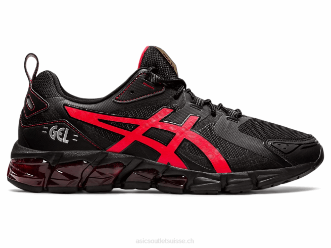 gel quantique 180 noir/rouge électrique Asics L6N0K1875
