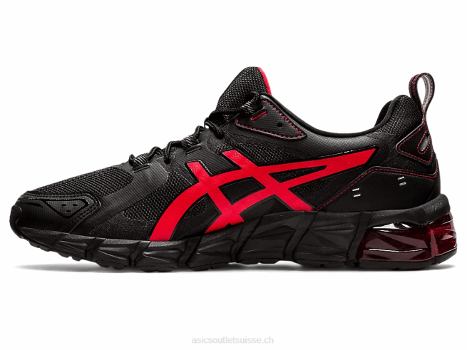 gel quantique 180 noir/rouge électrique Asics L6N0K1875