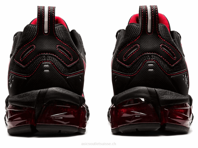 gel quantique 180 noir/rouge électrique Asics L6N0K1875