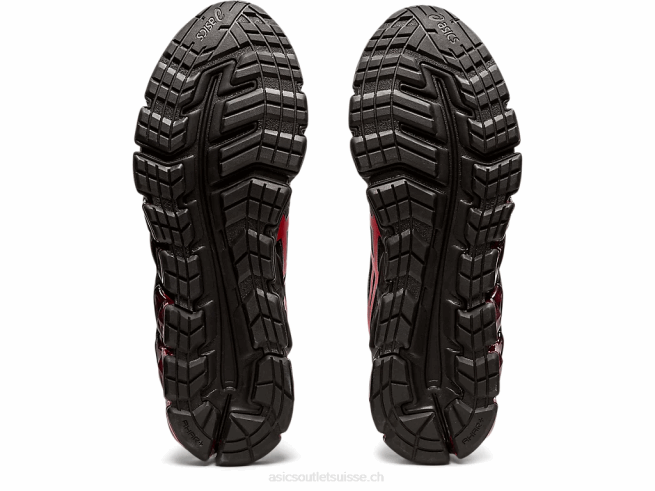 gel quantique 180 noir/rouge électrique Asics L6N0K1875
