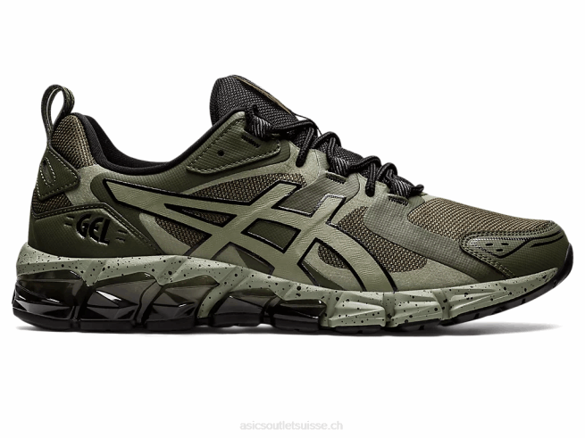 gel quantique 180 toile olive/vert lichen Asics L6N0K1609
