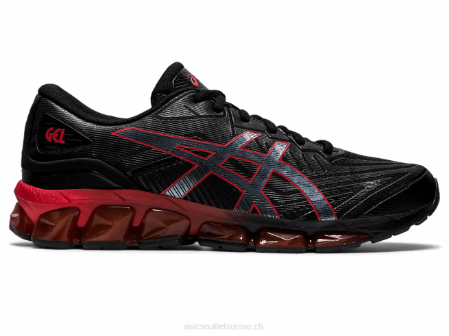 gel quantique 360 ​​vii alerte noire/rouge Asics L6N0K729