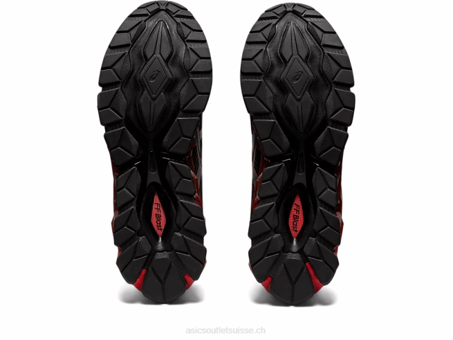 gel quantique 360 ​​vii alerte noire/rouge Asics L6N0K729