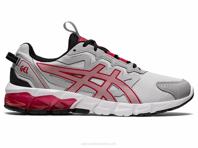 gel quantique 90 gris glacier/rouge classique Asics L6N0K672