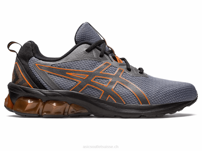 gel-quantique 90 iv gris acier/habanero Asics L6N0K128