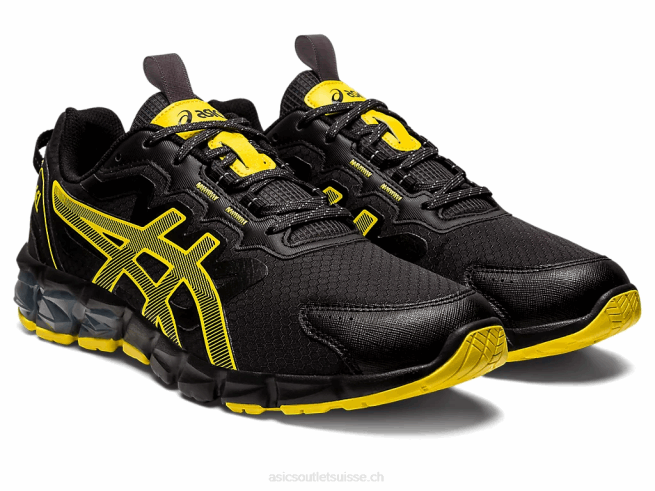 gel quantique 90 noir/jaune vif Asics L6N0K785