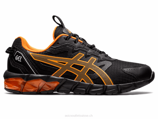 gel quantique 90 noir/orange vif Asics L6N0K1603