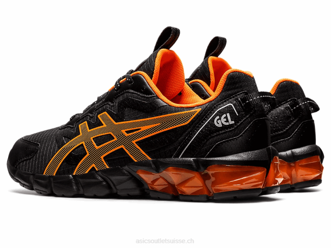 gel quantique 90 noir/orange vif Asics L6N0K1603