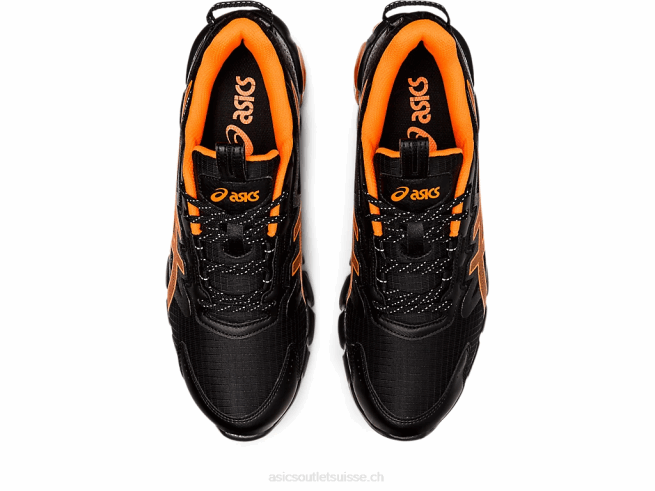 gel quantique 90 noir/orange vif Asics L6N0K1603