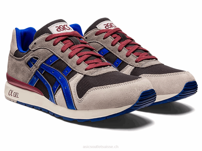 gt-ii gris obsidienne/bleu illusion Asics L6N0K766