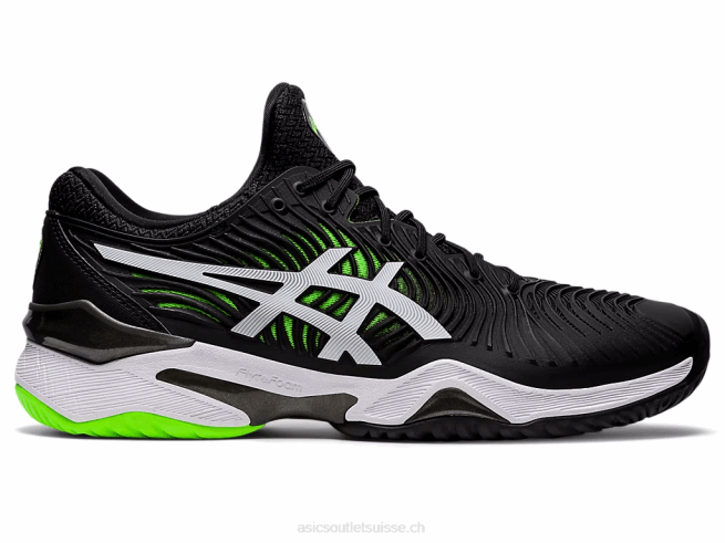 cour ff 2 gecko noir/vert Asics L6N0K1166