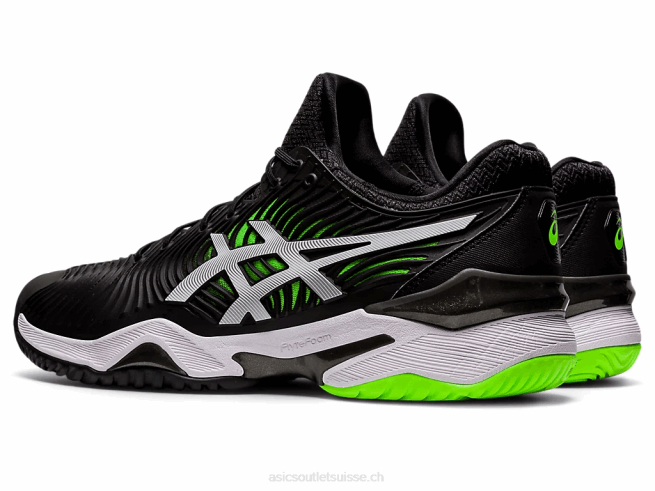 cour ff 2 gecko noir/vert Asics L6N0K1166
