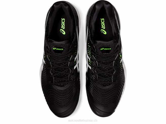 cour ff 2 gecko noir/vert Asics L6N0K1166