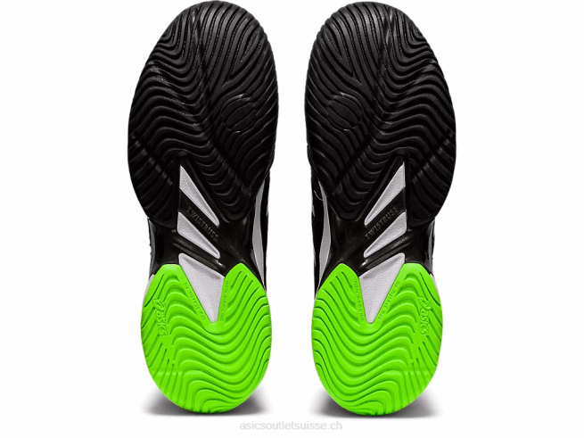 cour ff 2 gecko noir/vert Asics L6N0K1166