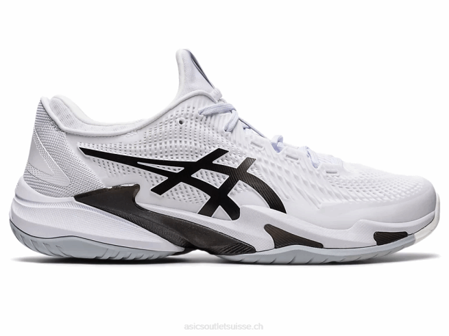 cour ff 3 blanc noir Asics L6N0K384