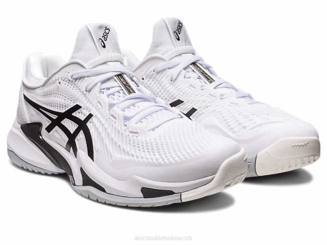 cour ff 3 blanc noir Asics L6N0K384