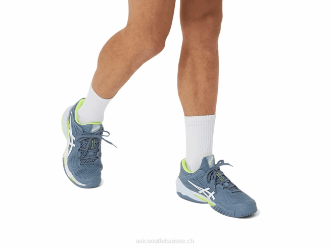 cour ff 3 bleu acier/blanc Asics L6N0K351