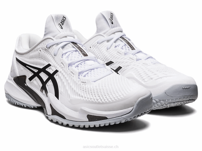 cour ff 3 oc blanc noir Asics L6N0K529