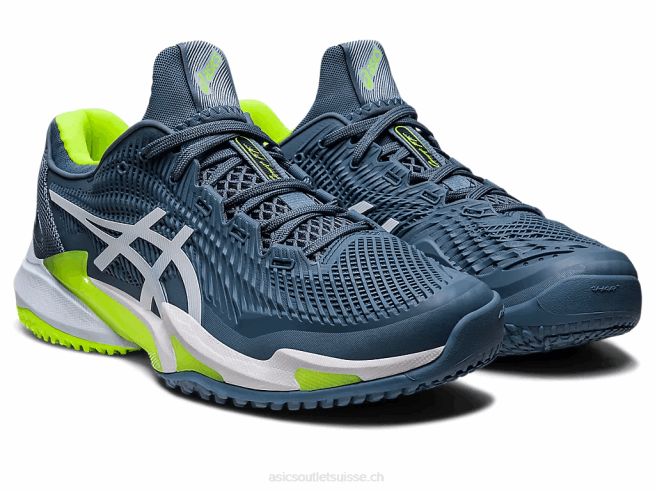 cour ff 3 oc bleu acier/blanc Asics L6N0K546