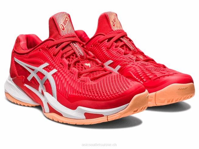 court ff 3 novak rouge feu/blanc Asics L6N0K63