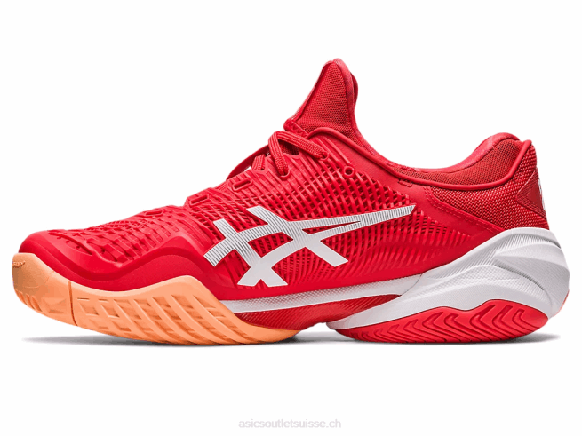 court ff 3 novak rouge feu/blanc Asics L6N0K63