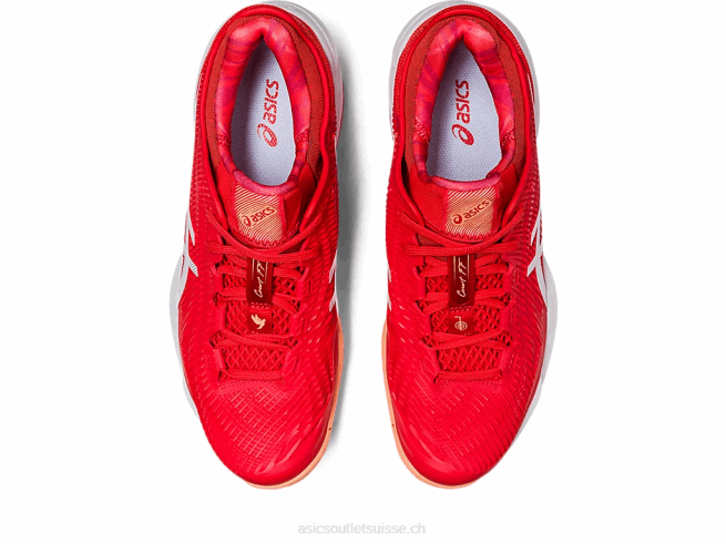 court ff 3 novak rouge feu/blanc Asics L6N0K63