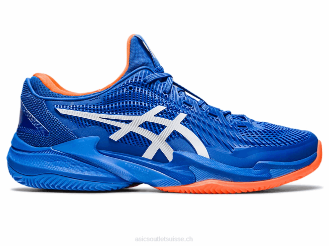 court ff 3 novak terre battue bleu thon/blanc Asics L6N0K568