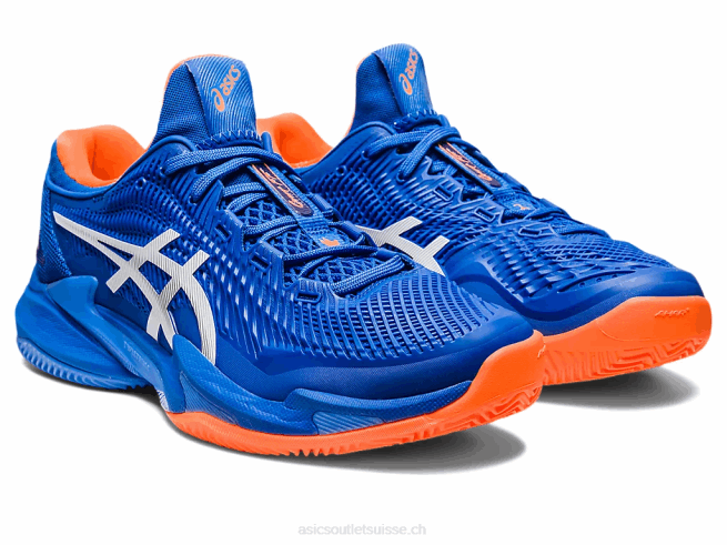 court ff 3 novak terre battue bleu thon/blanc Asics L6N0K568