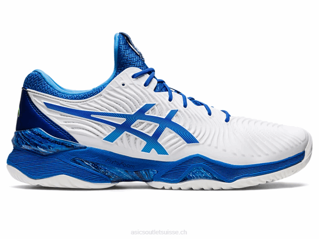 court ff novak blanc/bleu thon Asics L6N0K720