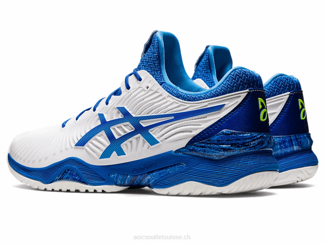 court ff novak blanc/bleu thon Asics L6N0K720