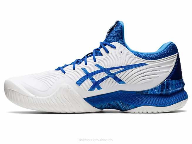 court ff novak blanc/bleu thon Asics L6N0K720