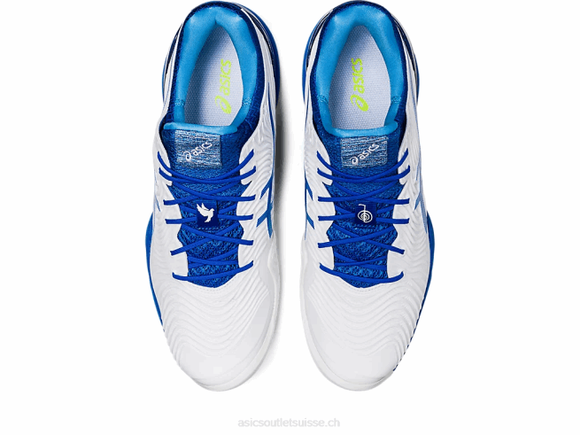 court ff novak blanc/bleu thon Asics L6N0K720