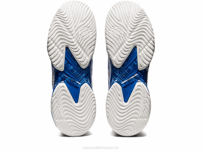 court ff novak blanc/bleu thon Asics L6N0K720