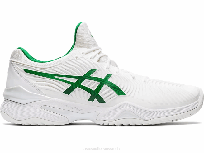 court ff novak blanc vert Asics L6N0K2063