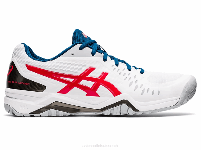 gel-challenger 12 blanc/rouge classique Asics L6N0K1949