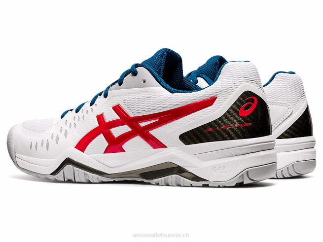 gel-challenger 12 blanc/rouge classique Asics L6N0K1949