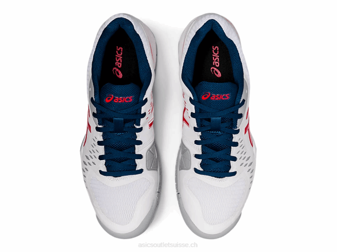 gel-challenger 12 blanc/rouge classique Asics L6N0K1949