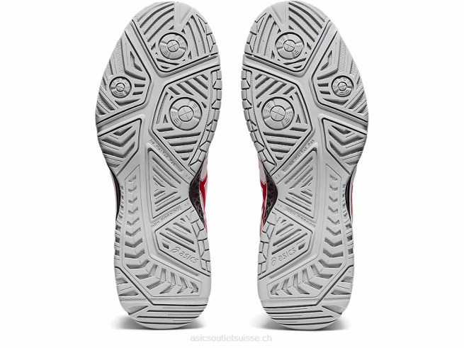 gel-challenger 12 blanc/rouge classique Asics L6N0K1949