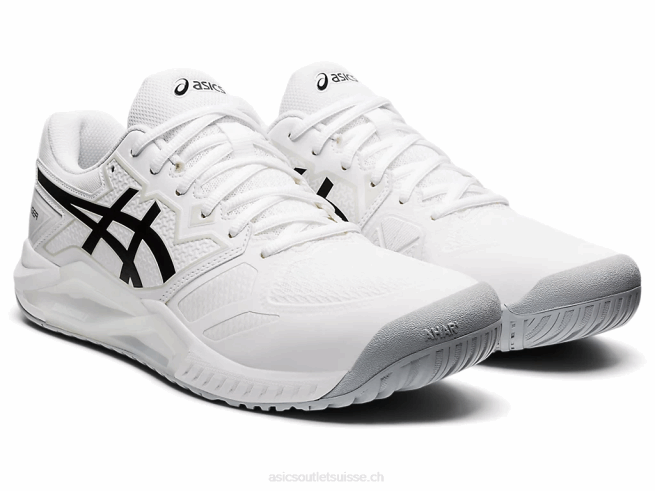gel-challenger 13 blanc noir Asics L6N0K1037