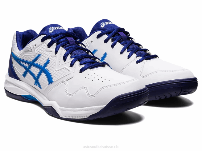 gel-dédié 7 blanc/bleu électrique Asics L6N0K1148