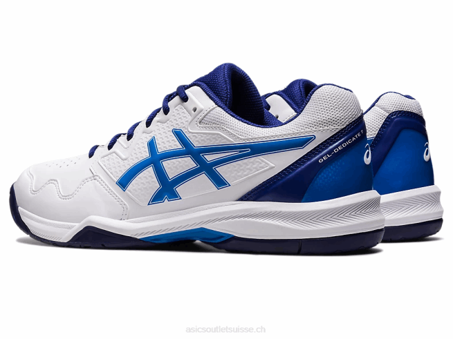 gel-dédié 7 blanc/bleu électrique Asics L6N0K1148