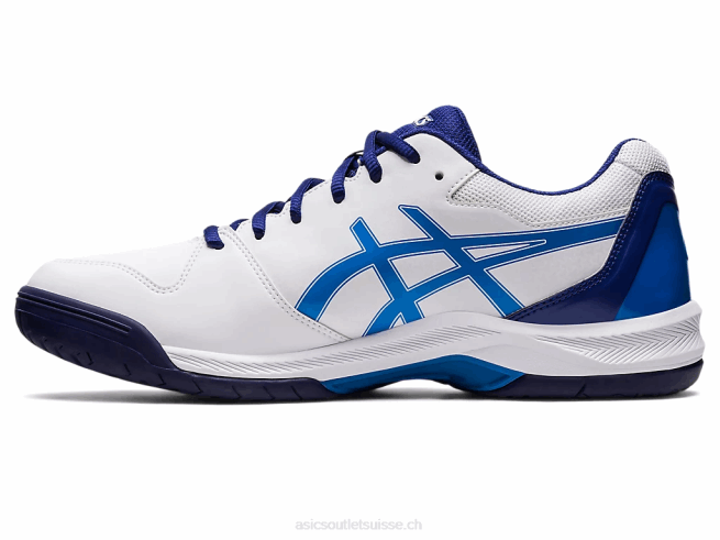 gel-dédié 7 blanc/bleu électrique Asics L6N0K1148