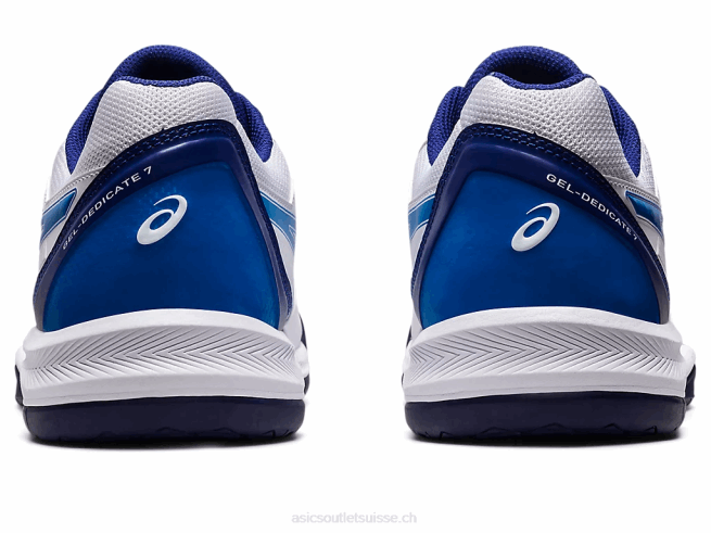 gel-dédié 7 blanc/bleu électrique Asics L6N0K1148