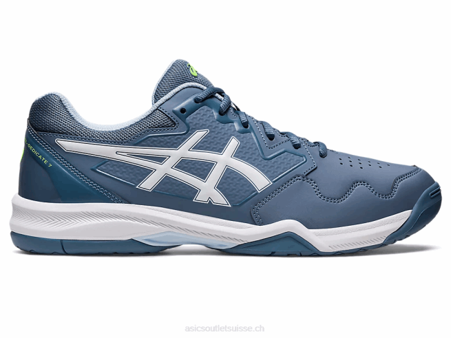 gel-dédié 7 bleu acier/blanc Asics L6N0K412