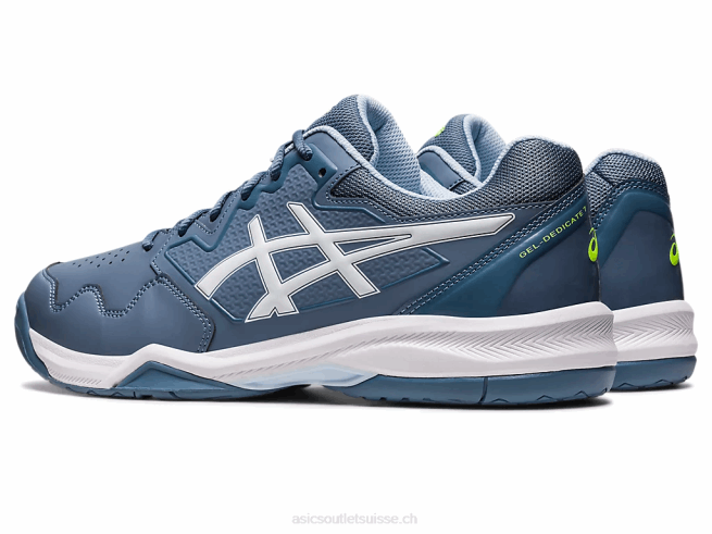 gel-dédié 7 bleu acier/blanc Asics L6N0K412