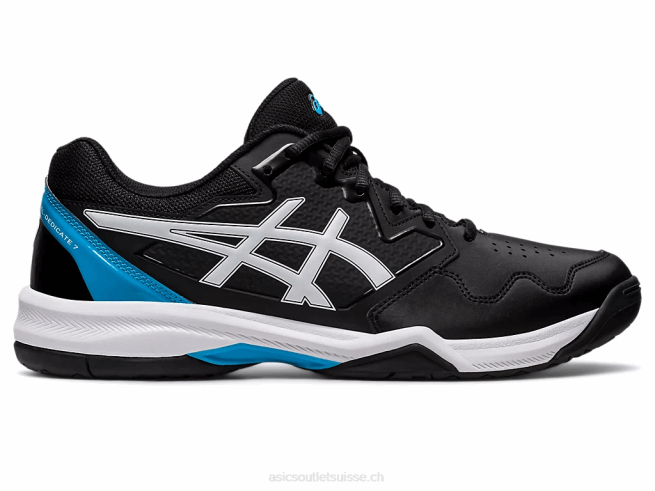 gel-dédié 7 noir/bleu île Asics L6N0K433