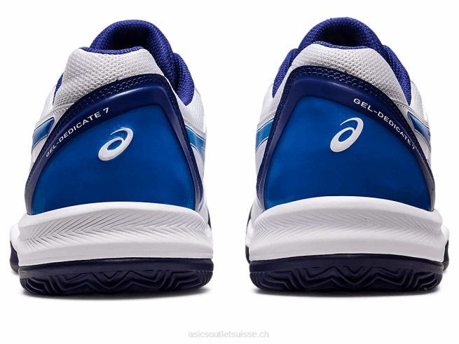 gel-dedicate 7 argile blanc/bleu électrique Asics L6N0K1147